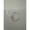 Bracelet cristaux multicolore avec sa vierge