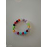 Bracelet perle en verre multicolore